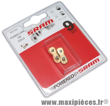 Attache rapide Power Link 9v. Or (X2) *Prix spécial !