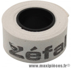 Fond de jante tressé adhésif Zéfal 22mm de large, rouleau de 2 mètres - Blanc