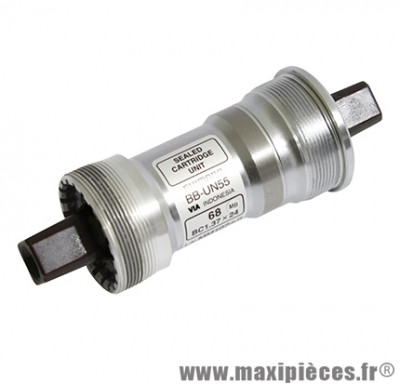 Boitier de pédalier Shimano BB-UN55 68x122mm emmenchement carré BSA *Prix spécial !