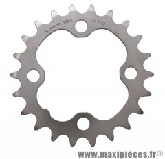 Plateau 22 dents VTT triple deore m510/lx m580 9v. acier 4 branches marque Shimano - Matériel pour Vélo