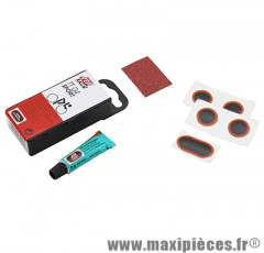 Nécessaire réparation chambre a air tt04 (4 pièces f0 + 1 pièce ovale + dissolution 3g) marque Tip-Top - Pièce Vélo