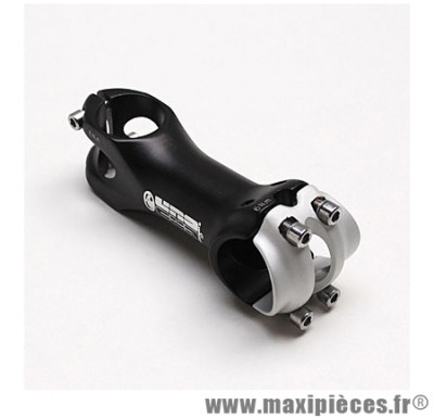Potence route/VTT UNO long.110mm diam. cintre 25,4 mm pivot 1 à 11/8 angle réversible 7deg noire/argent'' *Déstockage !''