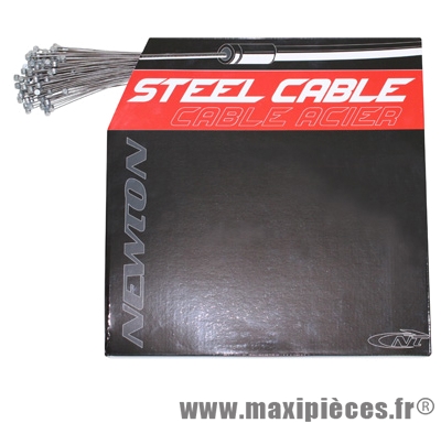 Cable de frein VTT inox renforce 1,6mm 1,80m (boite de 100) marque Newton - Pièce Vélo