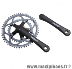 Pédalier route 8/9v. impact argent 170mm 50-34 (axe carre 107mm) marque Stronglight - Pièce Vélo