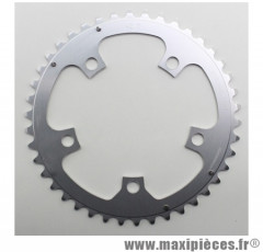 Plateau 42 dents route d.110 compact intérieur dural argent marque Stronglight - Pièce Vélo