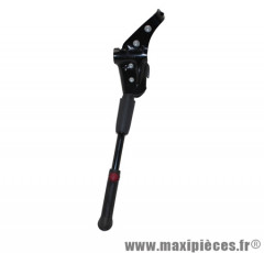 Béquille vélo latérale arrière 24-28 pouces réglable fixation base-hauban alu noir marque Newton - Pièce Vélo