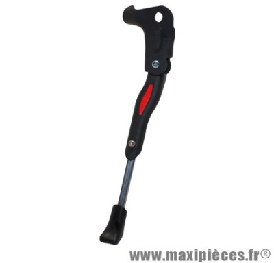 Béquille vélo latérale arrière 24-28 pouces réglable fixation moyeu alu noir marque Newton - Pièce Vélo