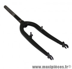 Fourche VTT 20 pouces rigide cintrée acier noir avec tasseaux pivot (200/140mm) filete 1 pouce-22,2 int - Accessoire Vélo Pas Cher