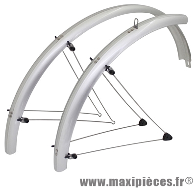 Garde boue VTT tringles 26 pouces 60mm argent (paire) marque Stronglight - Pièce Vélo