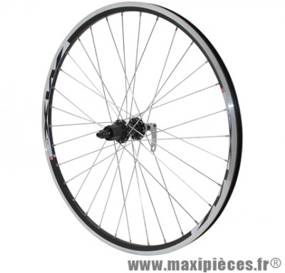 Roue VTT 26 pouces Combo arrière noir double paroi oeillet moy shimano marque Vélox - Pièce Vélo