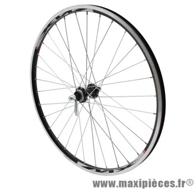 Roue VTT 26 pouces mx220 avant noir double paroi oeillet moy shimano marque Vélox - Pièce Vélo