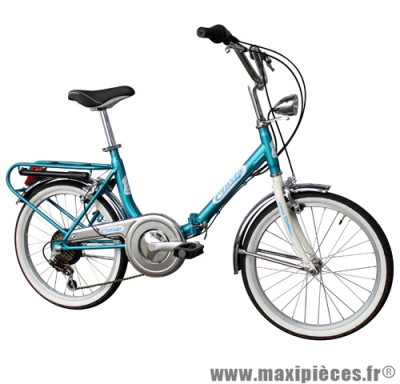 Vélo pliant 20 firenze acier 6v bleu (taille 31) (shimano rs-35+ty-21) marque Cinzia - Vélo - Autres vélos complet