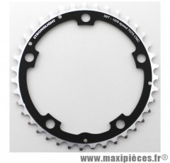 Plateau 39 dents route d.130 milieu noir alu 7075 9/10v. marque Stronglight - Pièce Vélo