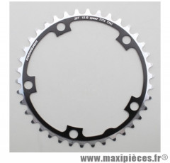 Plateau 38 dents route d.130 intérieur noir alu 7075 9/10v. marque Stronglight - Pièce Vélo