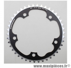 Plateau 42 dents route d.130 intérieur noir alu 7075 9/10v. marque Stronglight - Pièce Vélo