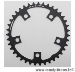 Plateau 39 dents route d.110 compact intérieur noir alu 7075 9/10v. marque Stronglight - Pièce Vélo