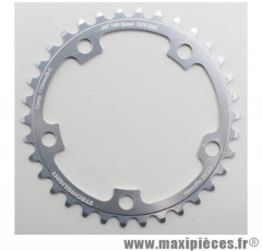 Plateau 34 dents route d.110 compact campa ultra torque int argent alu 7075 10v. marque Stronglight - Pièce Vélo