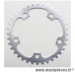 Plateau 36 dents route d.110 compact campa ultra torque int argent alu 7075 10v. marque Stronglight - Pièce Vélo