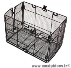 Panier arrière acier maille catania noir pliable (33x23x20 cm) marque Basil - Matériel pour Cycle