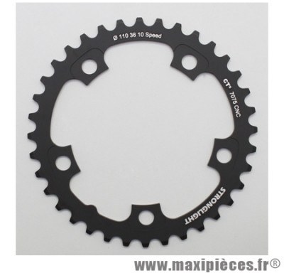 Plateau 36 dents route d.110 compact int type ultegra 6750 noir ct2 10v. marque Stronglight - Pièce Vélo