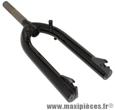 Fourche BMX acier noir pivot filete 1 pouce 1/8-25,4 intérieur - Accessoire Vélo Pas Cher