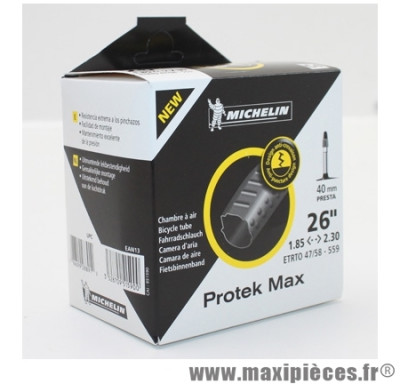 Chambre à air Michelin Protek Max 26 x 1.85 à 2.30 valve Presta C4 40mm