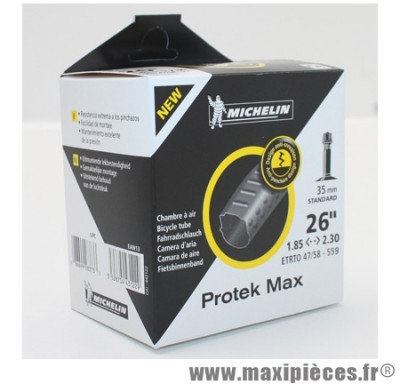 Chambre à air Michelin Protek Max 26 x 1.85 à 2.30 valve Schrader C4 35mm