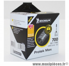 Chambre à air Michelin Protek Max 700x35 à 42C valve Presta A3 40mm 260g