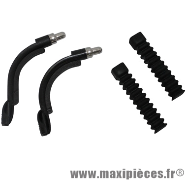 Coude v-brake 2 pièces 90deg + 110deg avec soufflet (paire) - Accessoire Vélo Pas Cher