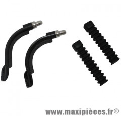Coude v-brake 2 pièces 90deg + 110deg avec soufflet (paire) - Accessoire Vélo Pas Cher