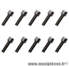 Vis potence tête conique m5x18mm chrome (kit de 10 vis) - Accessoire Vélo Pas Cher