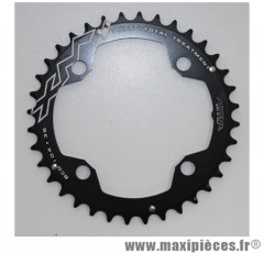 Plateau 36 dents VTT triple/double d.104 extérieur/milieu noir alu 4 branches marque Miche - Pièce Vélo