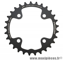 Plateau 29 dents VTT double d.80 2x10 int noir ct2 4 branches 10v. non filete marque Stronglight -Pièce Vélo