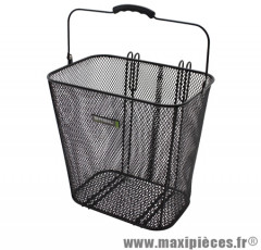 Panier arrière acier maille cardif noir (33x24x33cm) marque Basil - Matériel pour Cycle