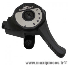 Manette VTT droite shift a collier sur cintre 5v. marque Sunrace - Matériel pour Vélo