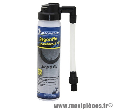 Bombe anti-crevaison stop-go presta/schrader pour tubeless/tubetype (75ml) marque Michelin - Pièce Vélo