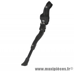 Béquille vélo latérale arrière 24 à 28 pouces fixation base-hauban réglable alu noir - Accessoire Vélo Pas Cher