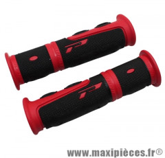 Poignée VTT evo rouge/noir l120mm (paire) marque Progrip - Pièce Vélo