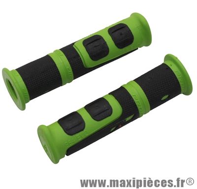 Poignée VTT evo vert/noir l120mm (paire) marque Progrip - Pièce Vélo