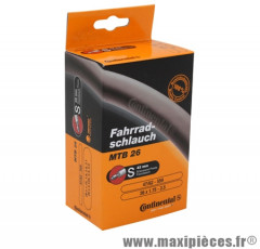 Chambre à air de vélo et de dimensions 26x1.75-2.50 valve presta marque Continental - Pièce Vélo