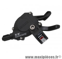 Manette VTT trigger droite x5 9v. noir - Pièce Vélo