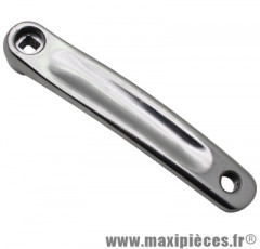 Manivelle gauche 170 alu forge large argent (carre decale/droit) marque Newton - Pièce Vélo