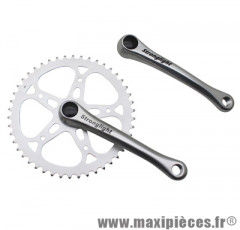 Pedalier city sl55 alu argent 170mm 46d. chaine 2.38 (axe carre 115mm) marque Stronglight - Pièce Vélo