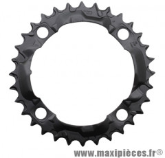 Plateau 32 dents VTT triple acera m361 noir 4 branches marque Shimano - Matériel pour Vélo