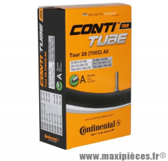 Chambre à air de vélo et de dimensions 700x32-47 valve schrader marque Continental - Pièce Vélo