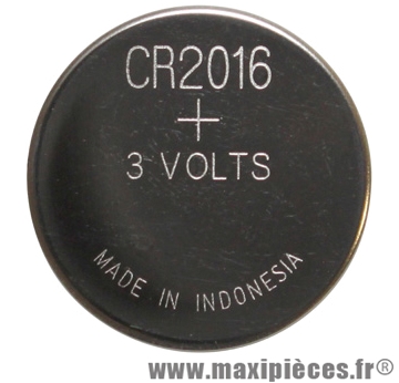 Pile bouton cr2016 3v - Accessoire Vélo Pas Cher