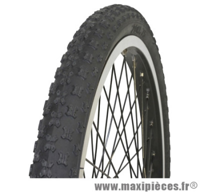 Pneu pour BMX 20x1.75 petit crampon noir tr (47-406) marque GRL - Pièce Vélo