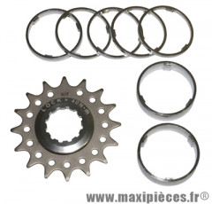 Kit adaptation pour pignon 16dts sur corps cassette type shimano (avec entretoises) - Accessoire Vélo Pas Cher