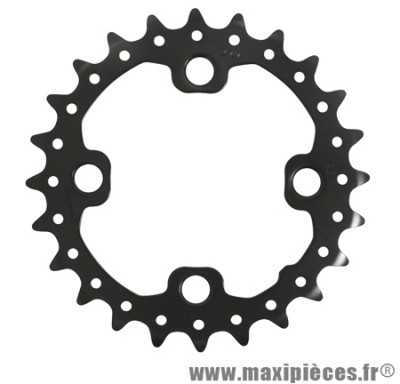 Plateau 24 dents VTT double slx m675/xt m785 double plateau 10v. 4 branches marque Shimano - Pièce Vélo