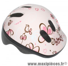 Casque vélo bébé birdy rose (taille 44-48cm) avec molette marque Polisport - Pièce Vélo